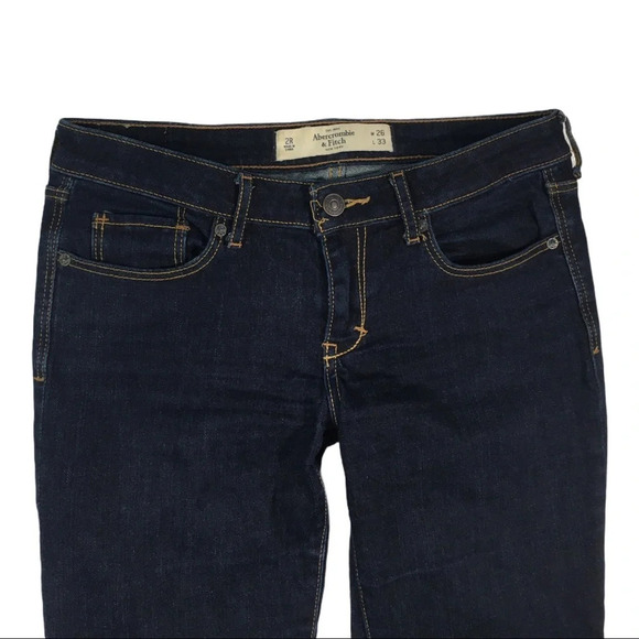 WJ421 Abercrombie The A&F Boot Cut Jeans 26x33 - Picture 3 of 6